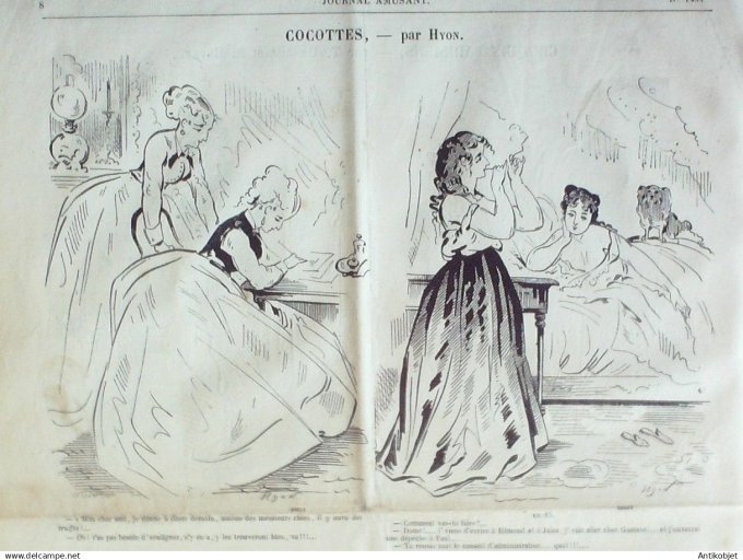 Le Journal Amusant 1870 #  741 Moeurs champetres par Leonce Petit
