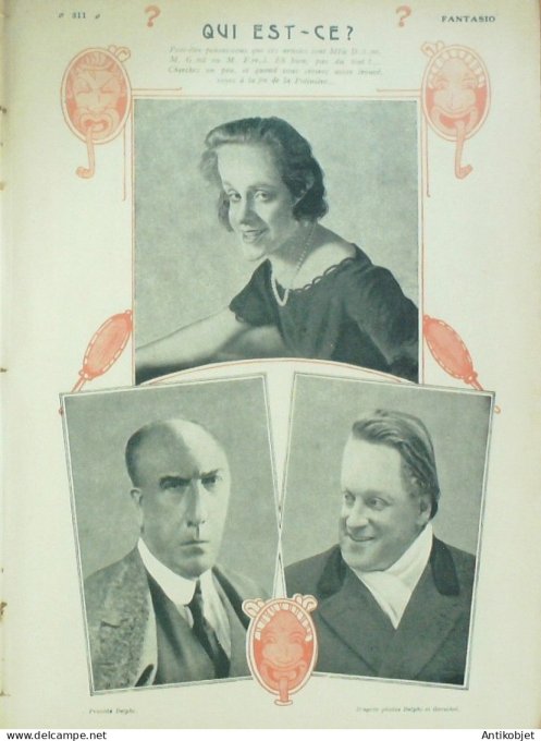 Fantasio 359 1922 Sanchidriam Mirande Vallee Zaliouk Kuhn-Regnier Bloch