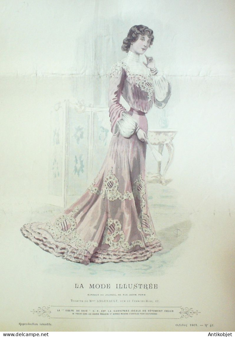 Gravure Mode illustree 1901 # 41 (Old Fashion plate) RARE