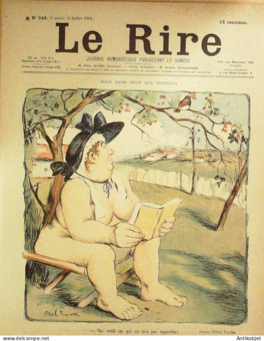 Le Rire 1901-07- 6 # 348 Journal humoristique Ed.Originale La Haute-Cour