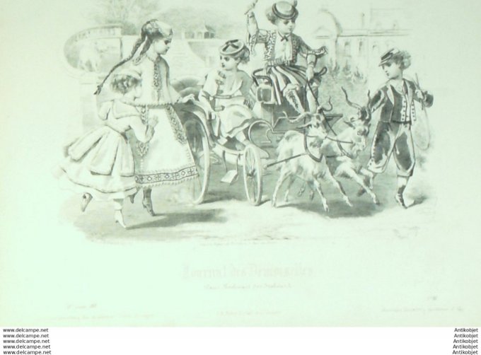 Journal de Demoiselles 1867 # 11b Travestissements