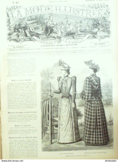 Mode illustree 1890 Lot de 10 journaux