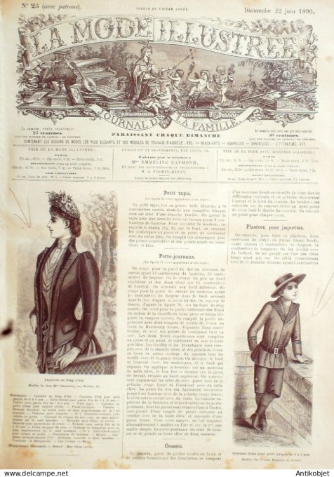 Mode illustree 1890 Lot de 10 journaux