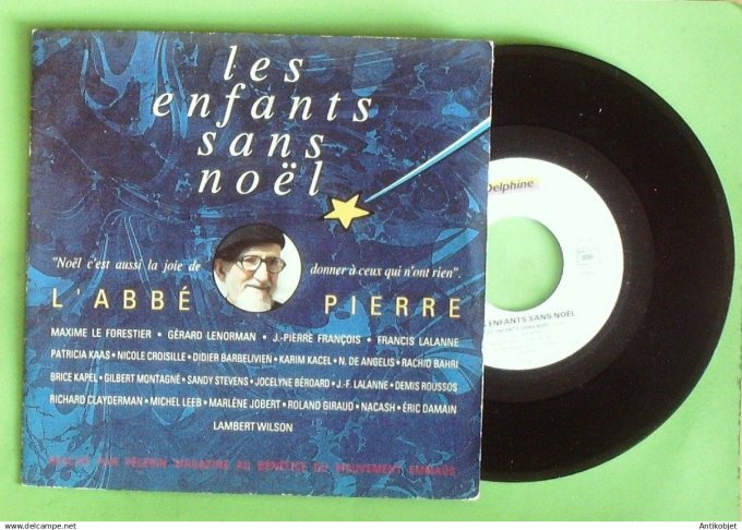 Les enfants sans Noêl 45T SP L'Abbé Pierre 1989