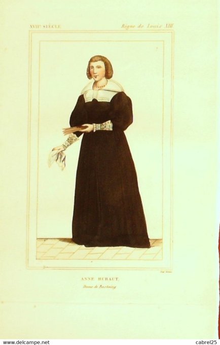 Huraut Anne Dame De Rostaing 17ème 1852