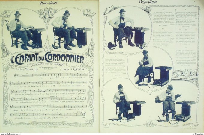 Paris qui chante 1903 #18 Dranem Gaudet Dona Ducreux Giralduc Benoist-Mary Launay