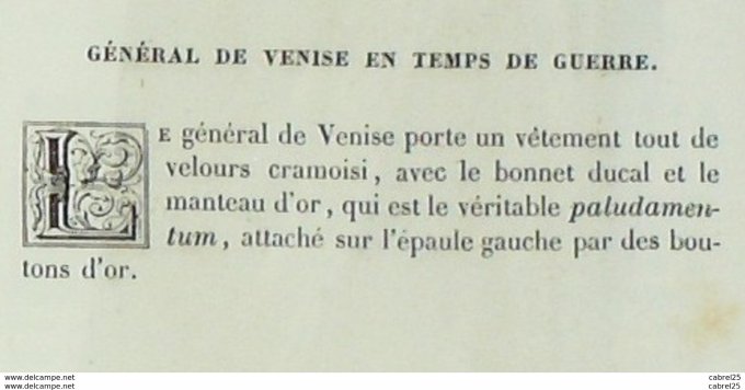 Italie VENISE Général en GUERRE 1859