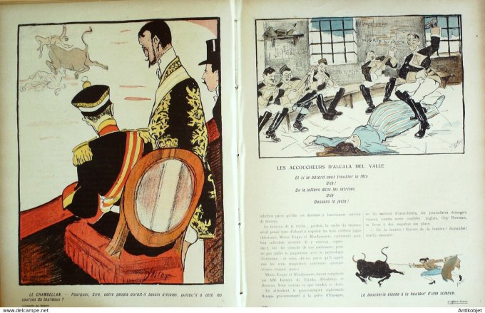 L'Assiette au beurre 1907 n°305 L'affaire Ferrer Ostoya Malato