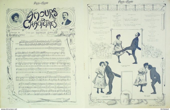 Paris qui chante 1903 #18 Dranem Gaudet Dona Ducreux Giralduc Benoist-Mary Launay