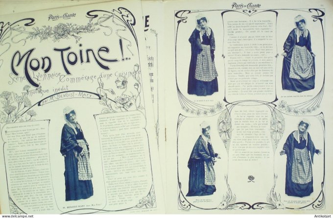 Paris qui chante 1903 #18 Dranem Gaudet Dona Ducreux Giralduc Benoist-Mary Launay