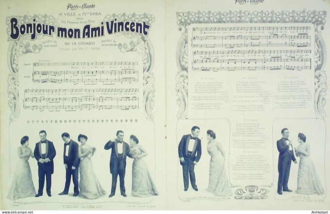 Paris qui chante 1903 #18 Dranem Gaudet Dona Ducreux Giralduc Benoist-Mary Launay