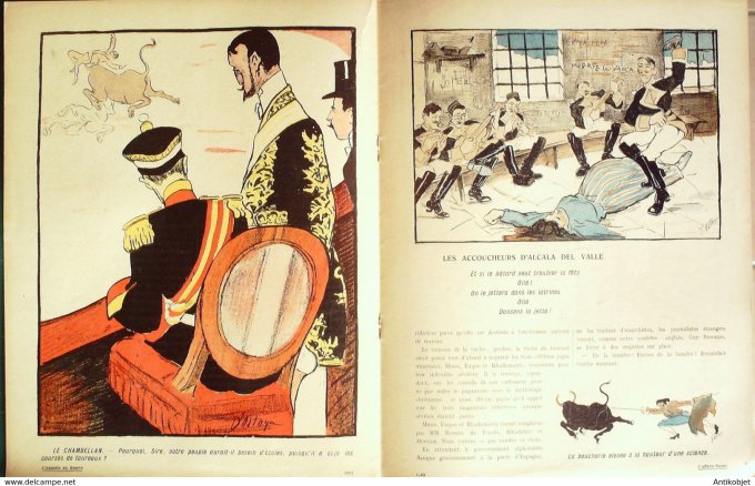 L'Assiette au beurre 1907 n°305 L'affaire Ferrer Ostoya Malato