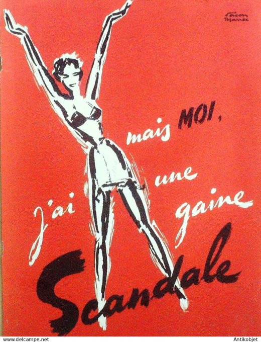 Publicité Lingerie Scandale signée Facon 1984