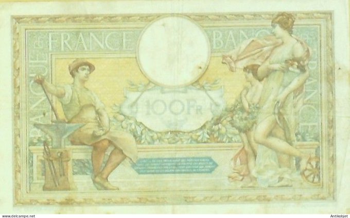 Billet Banque de France 100 francs Luc Olivier Merson Grands Cartouches BZ.28=1=1932 TTB+