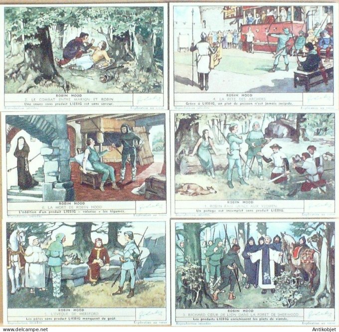 Chromo Liebig Sang 1506 Robin des Bois (1950)