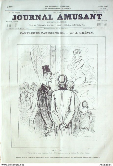 Le Journal Amusant 1880 # 1237 Variations sur le reporterisme par Mars