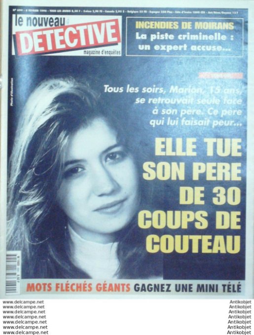 Détective 1996 # 699 Sérignan Toulon Toulouse Amiens Montpellier Cintheaux