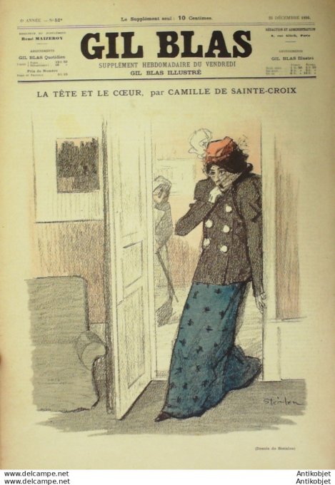 Gil Blas 1895 n°01 Charles BAUDELAIRE Léon XANROF Camille MAUCLAIR Jules MOINAUX