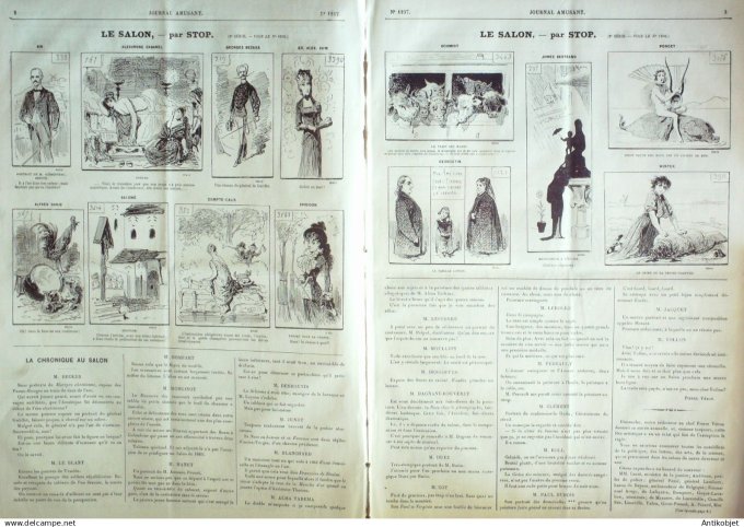Le Journal Amusant 1880 # 1237 Variations sur le reporterisme par Mars