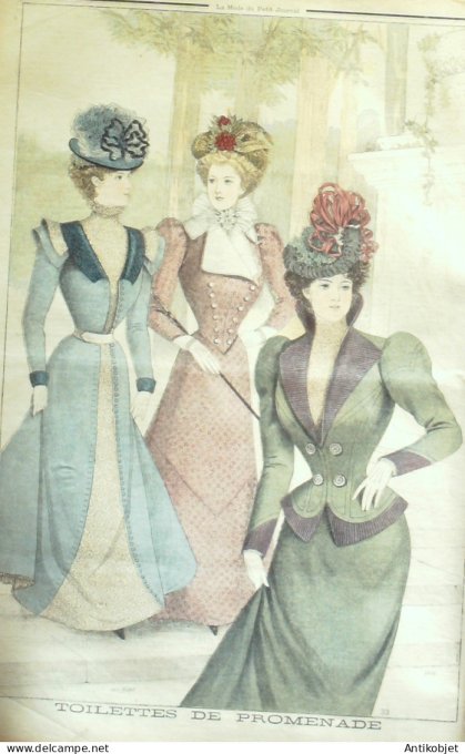 La Mode du Petit journal 1898 n° 26 Toilettes Costumes Passementerie