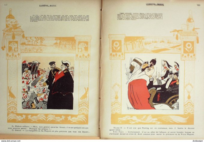 L'Assiette au beurre 1909 n°448 S  Nicolas II sa vie Ostoya
