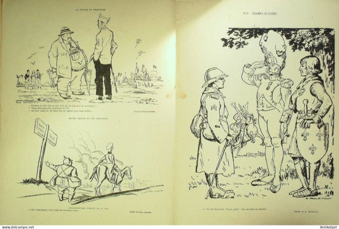 Le Rire Rouge 1918-08-10 # 195 Journal humoristique Ed.Originale Champs-Elysees