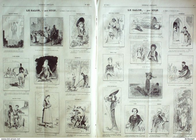 Le Journal Amusant 1880 # 1237 Variations sur le reporterisme par Mars