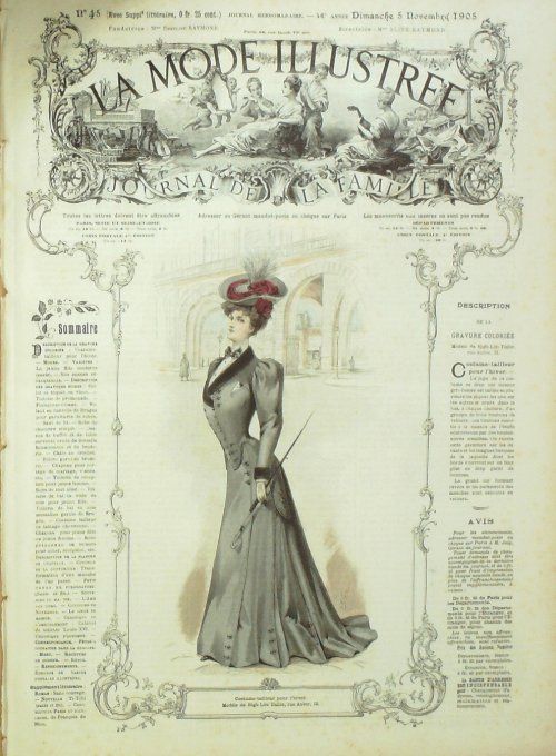 La Mode illustrée journal 1905 n° 45 Costume-Tailleur
