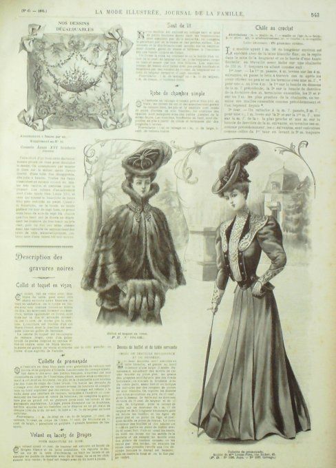 La Mode illustrée journal 1905 n° 45 Costume-Tailleur