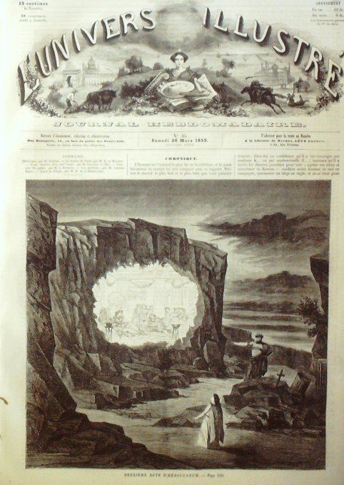 L'Univers illustré 1859 #  45 Steppe de la mer Caspienne Herculanum