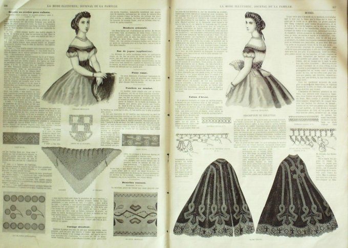 Journal Mode illustrée 1865 # 45 Veste sans manches