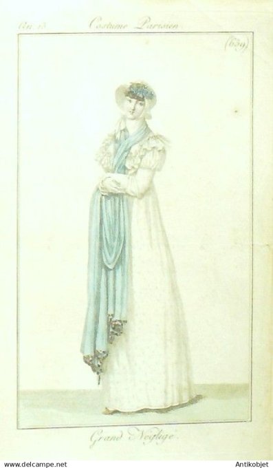 Costume Parisien 1805 an 13 # 659 (eau forte) Grand négligé