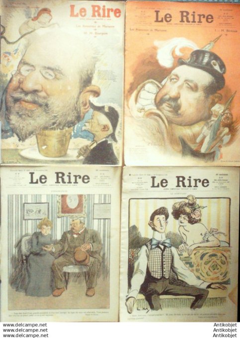 Le Rire 1906 lot 4 revues Testevuide Leandre Metivet Guydo Iribe Depaquit Balluriau