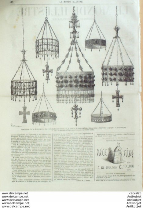 Le Monde illustré 1859 n° 96 Espagne Guarrazar Italie Turin Palais Durazzo Gênes Marseille (13)