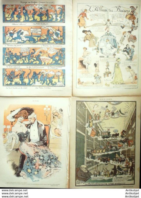 Le Rire 1906 lot 4 revues Testevuide Leandre Metivet Guydo Iribe Depaquit Balluriau