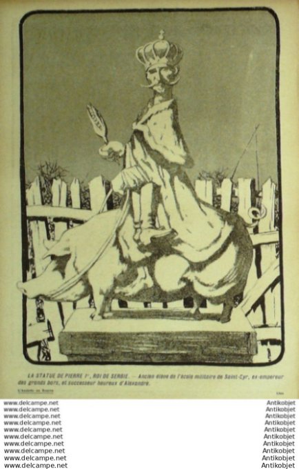 L'Assiette au beurre 1906 # 293 Leurs Statues Jozsa Kirchner