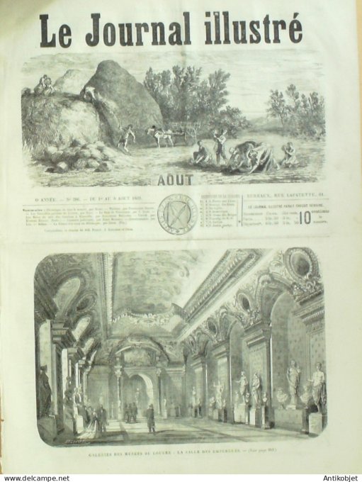 Le journal illustré 1866 n°286 Vincennes (94) Ferme laiterie Marseille (13)