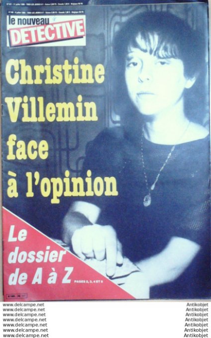 Détective 1985 # 146 Limoges Clamart St-Quentin Annecy Autun Epinal Affaire gregory