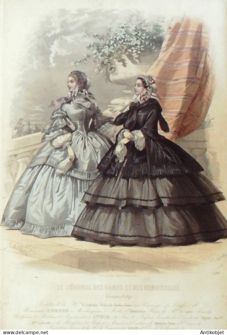 Journal des Dames Demoiselles 1858 # 529 (Maison Lhopiteau)