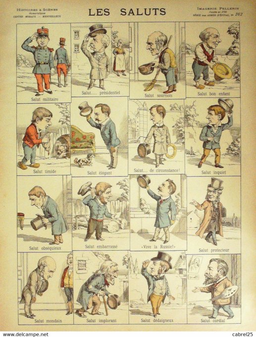 Les Saluts  (Pellerin d'epinal) Phosty