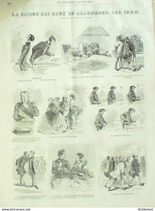 Le journal illustré 1866 n°286 Vincennes (94) Ferme laiterie Marseille (13)