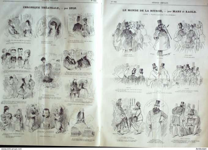 Le Journal Amusant 1880 # 1228 Croquis Carnavalesque Tout a la joie par Morland