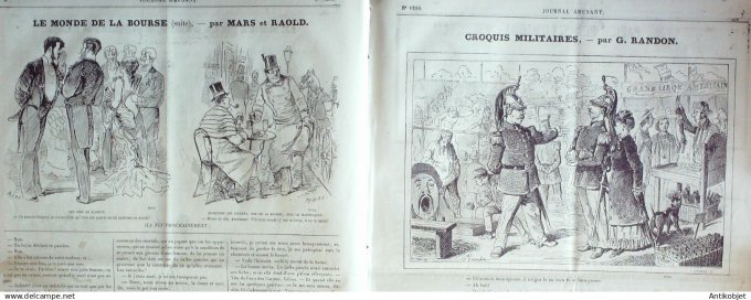 Le Journal Amusant 1880 # 1228 Croquis Carnavalesque Tout a la joie par Morland