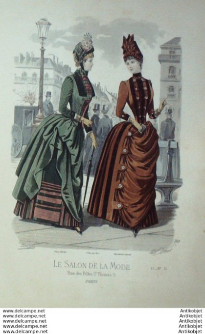Gravure Mode Salon 1885 #  759 (Old Fashion plate)