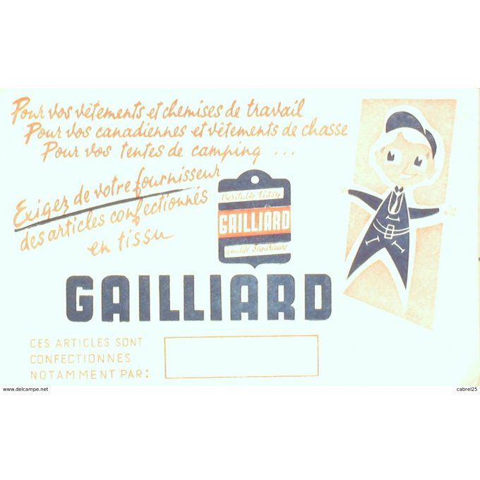 Buvard GAILLIARD Textile