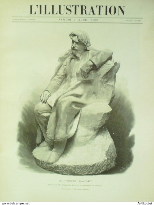 L'illustration 1900 n°2980 Alphonse Daudet Oeuvre Gorguet Brozik Laurens Rouffet Lessi