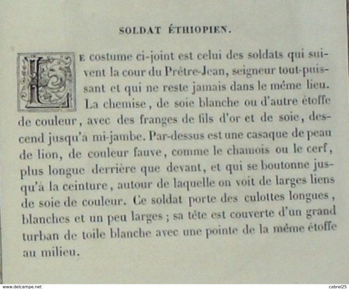 Ethiopie Soldat 1859