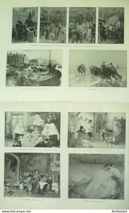 L'illustration 1900 n°2980 Alphonse Daudet Oeuvre Gorguet Brozik Laurens Rouffet Lessi