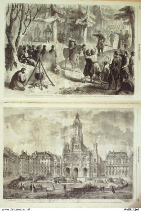 Le Monde illustré 1863 n°350 Palestine Béthléem Pologne Ostrostenka Lomsa