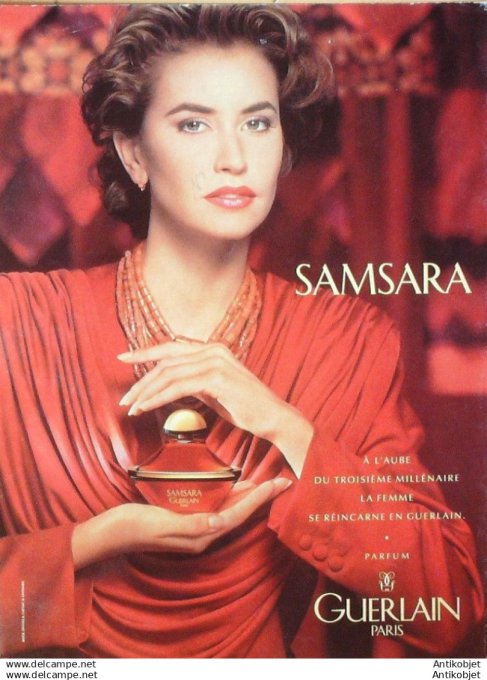 Publicite Cosmetique Guerlain Samsara 1996
